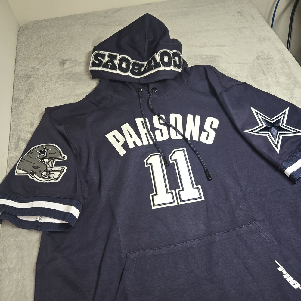 Pro Standard Dallas Cowboys Micah Parsons Size XL Hoodie Jersey Short Sleeve